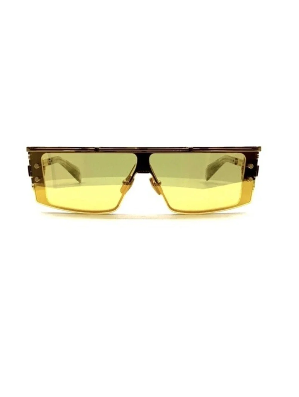 Akoni Balmain Eyewear  Wonder Boy III Oversized Gold Sunglasses Shield JAPAN